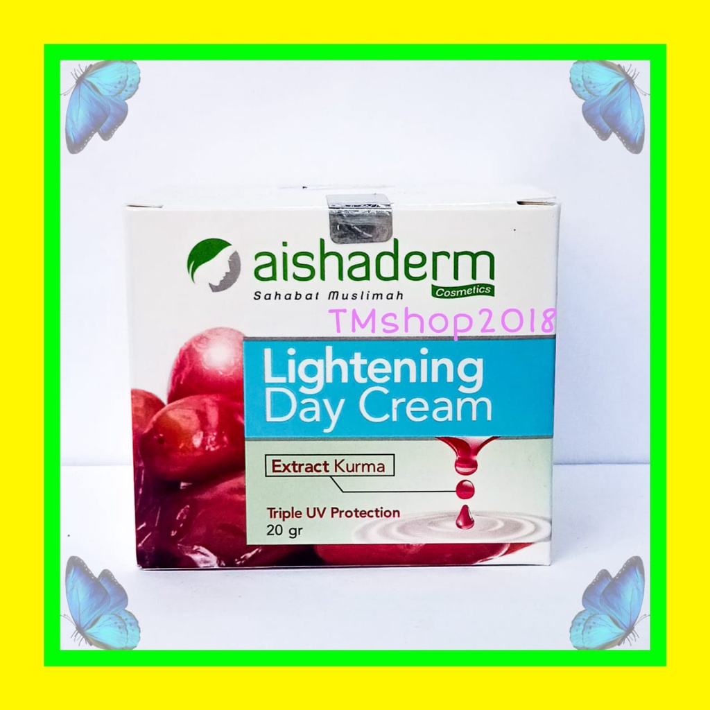 Aishaderm Lightening Day Cream By Dr Fredi Setyawan 20 Gram Original Krim Pencerah Pagi Siang Shopee Indonesia