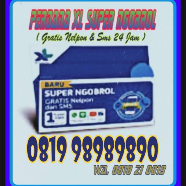 Nomor Cantik XL 0819 98989890