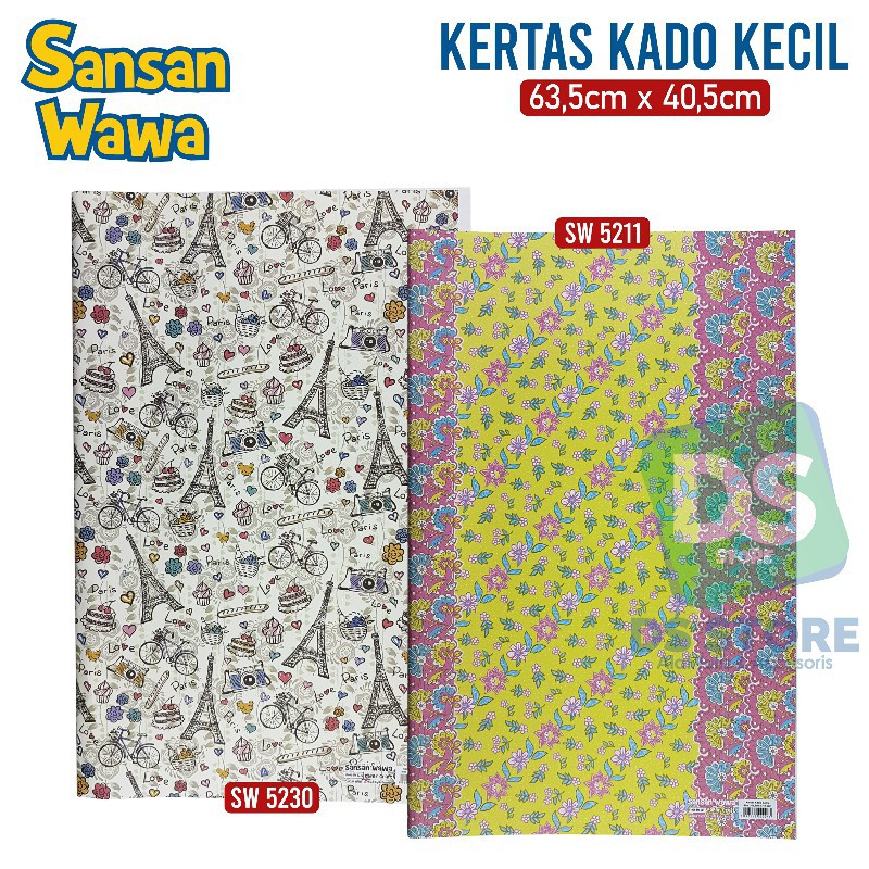 

KERTAS KADO SANWA / SAN SAN WAWA UKURAN KECIL