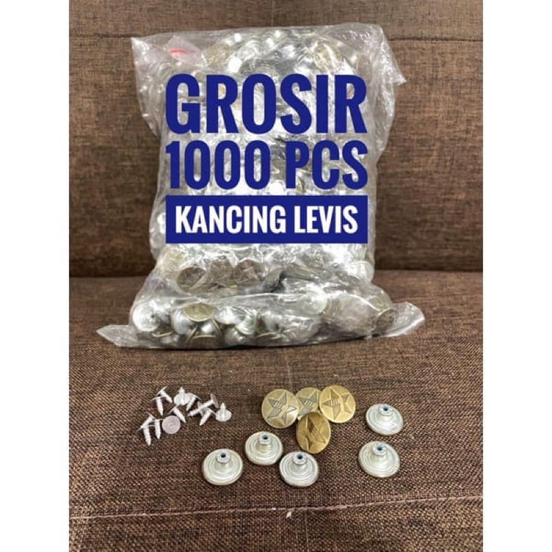 Kancing Levis / Isi 1000 PCS Kancing celana Levis / ISI 1000pcs Kancing celana jeans / Isi 500pcs kancing celana jeans / Isi 500 pcs kancing jeans