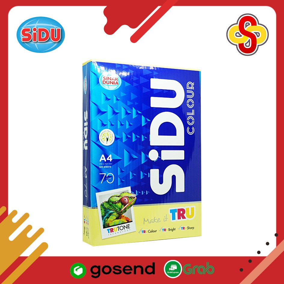 Kertas HVS Warna SiDU Colour A4 70 gr