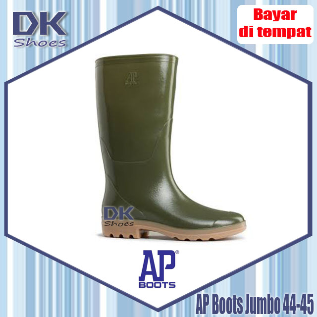 AP Boots Terra Panjang Hijau Size JUMBO 44-45 / Sepatu Karet Boot Anti Air