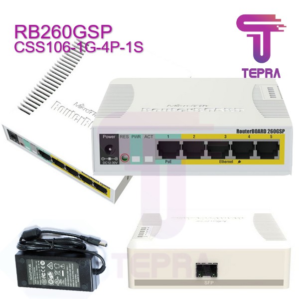MikroTik RB260GSP CSS106-1G-4P-1S