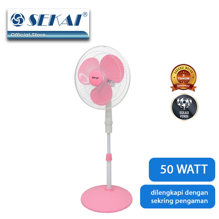 SEKAI Stand Fan 16 Inch SFN1609 Kipas Angin Tumpu SFN 1609