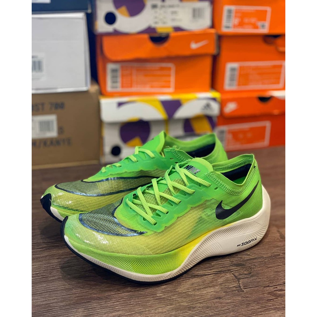 Nike Zoom x Vaporfly Next VOLT - Sepatu Olahraga Sneakers Pria Wanita