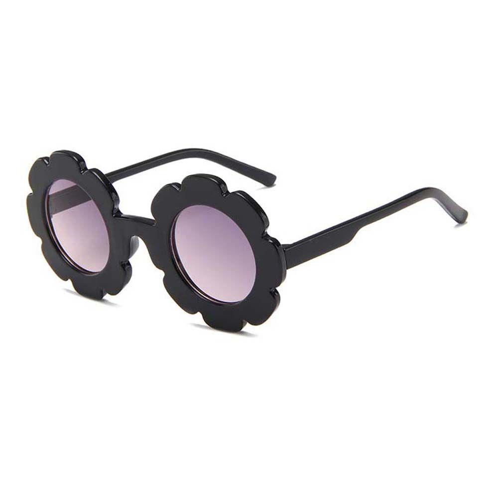 Mxbeauty Kacamata Hitam Anak-Anak Laki-Laki Perempuan Berbentuk Bunga Lucu Musim Panas Kacamata Vintage Anak Sunglasses