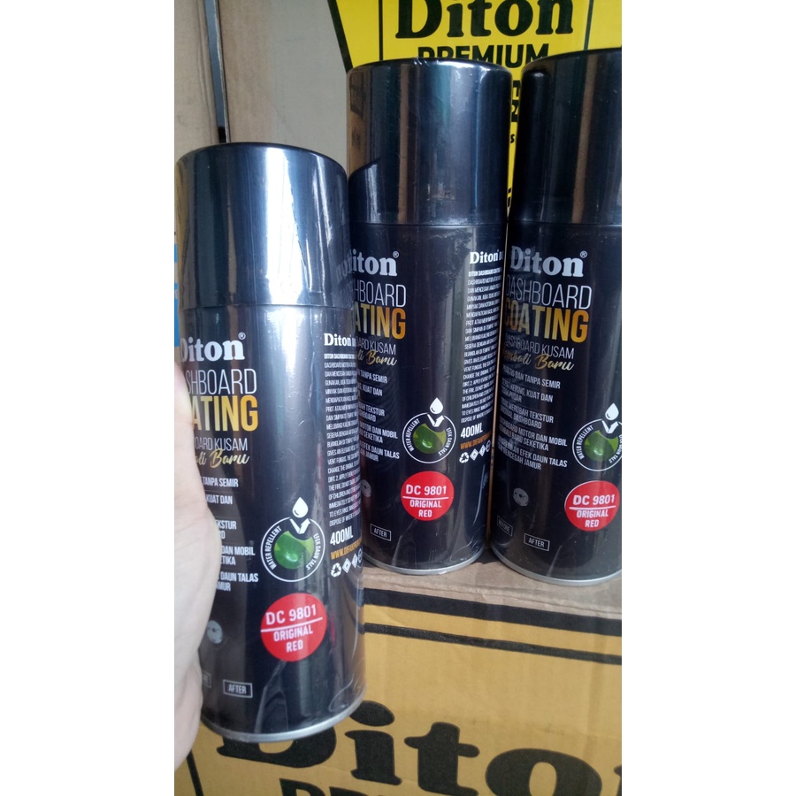 diton premium dashboard coating original red dc 9801 dashboard coating merah 9801 400ml 400cc