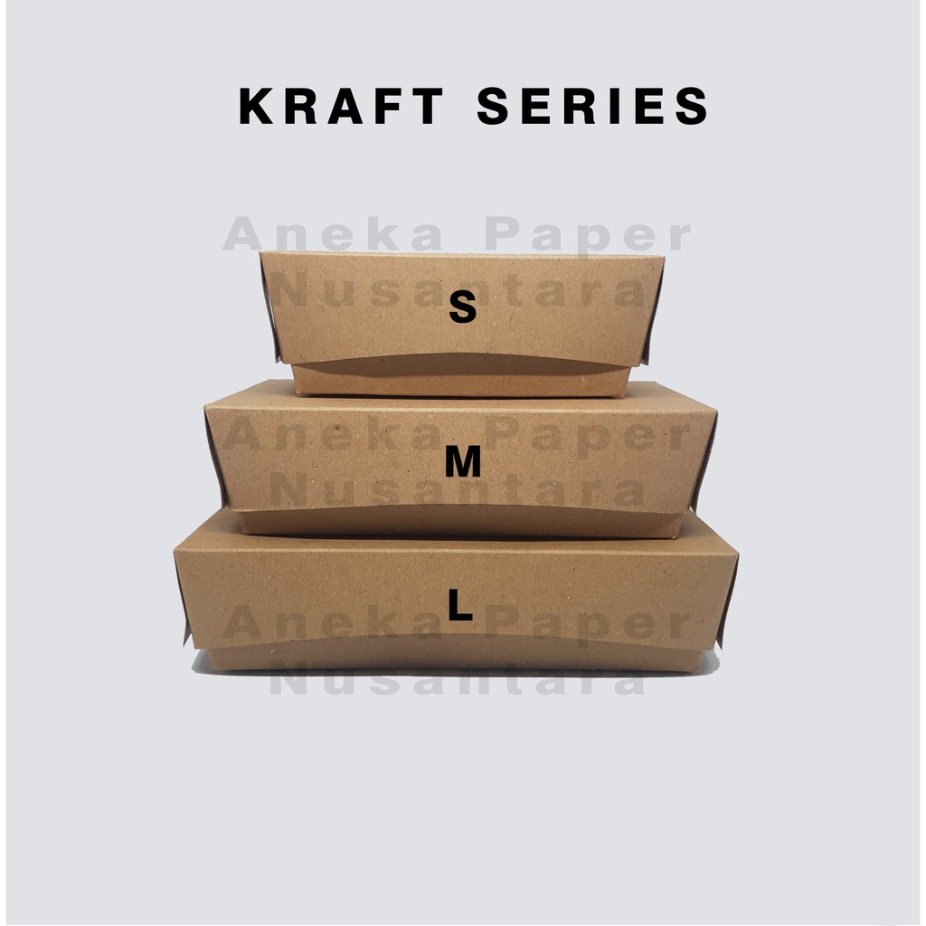 Image of Kraft Paper Rice Box - Food Grade - Ukuran S #2
