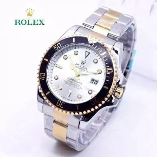 JAM TANGAN PRIA FREE BATRAI ROLEX SUBMARINER DATE SPORT TANGGAL IMPORT STAINLESS STEEL RX015