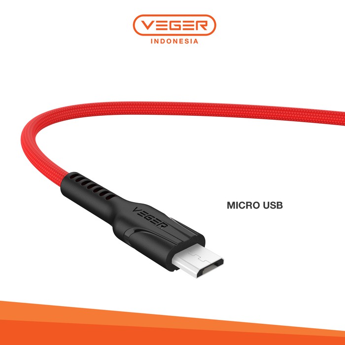 Kabel Data MICRO Veger VP14 Fast Charging 2.4A Original 1000mm