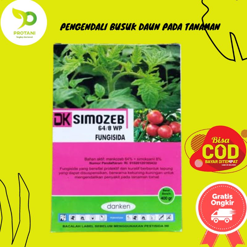 FUNGISIDA DK SIMOZEB 400GR -PENGENDALI JAMUR PADA TANAMAN - PEMBASMI BUSUK DAUN