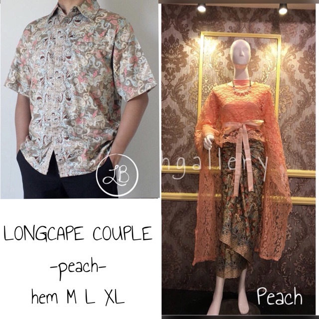 LONGCAPE COUPLE / KEBAYA COUPLE KONDANGAN / KEBAYA CAPE COUPLE