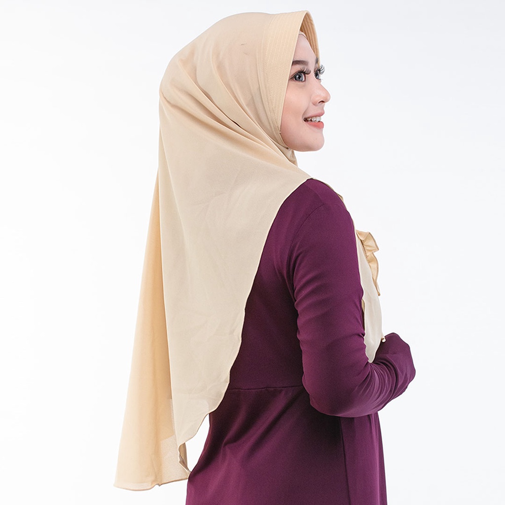 Jilbab Fz Fukayna - Instan Bergo - Diamond Crepe - Jilbab Bergo - Hijab Remaja Modern