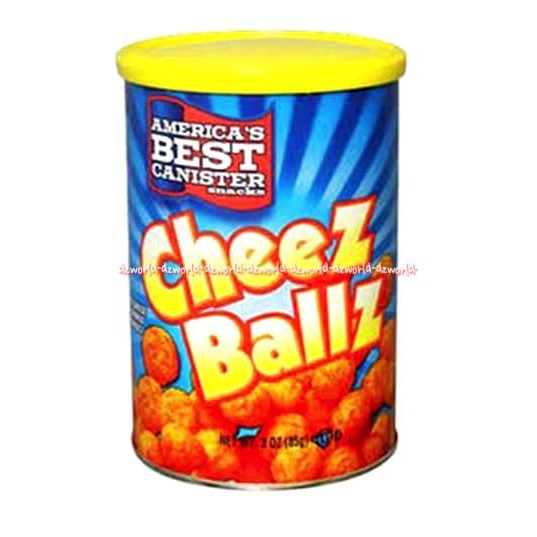 America's Best Cheez Ball Cheez Curlz snack Ciki Kaleng 120gr Snack Keju