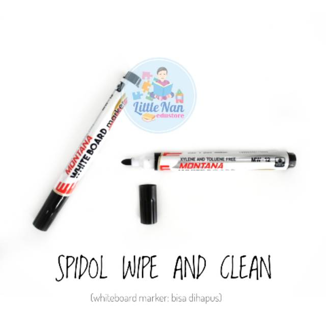 

littlenan.edustore - Spidol Wipe & Clean | Spidol Whiteboard Marker (bisa dihapus)