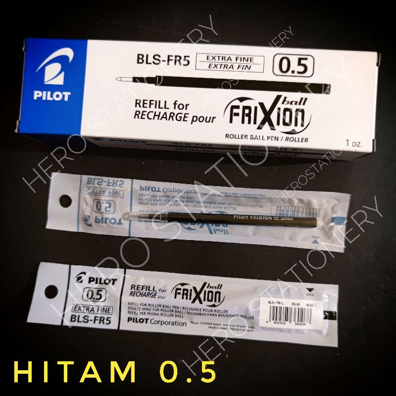 

Refill pen ballpen tinta bisa dihapus pilot frixion tinta hitam 0.5 mm BLS-FR5