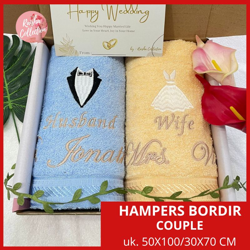 RC Handuk Bordir Premium Wedding Hampers Pernikahan Kado Pernikahan