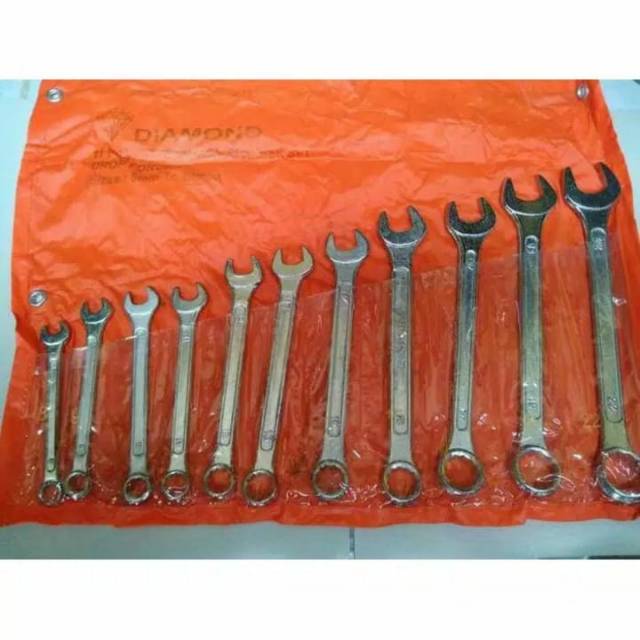 Kunci ring pas set diamond