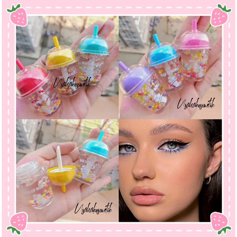 BEST SELLER!! LIP OIL IMAN OF NOBLE SOFT DRINK/BOBA WARNA WARNI 7070C/7047B