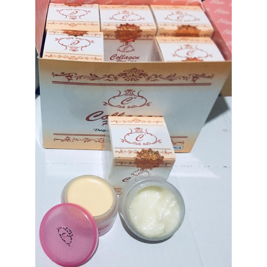 12pc Cream Collagen S M Hologram Emas Original Indonesia