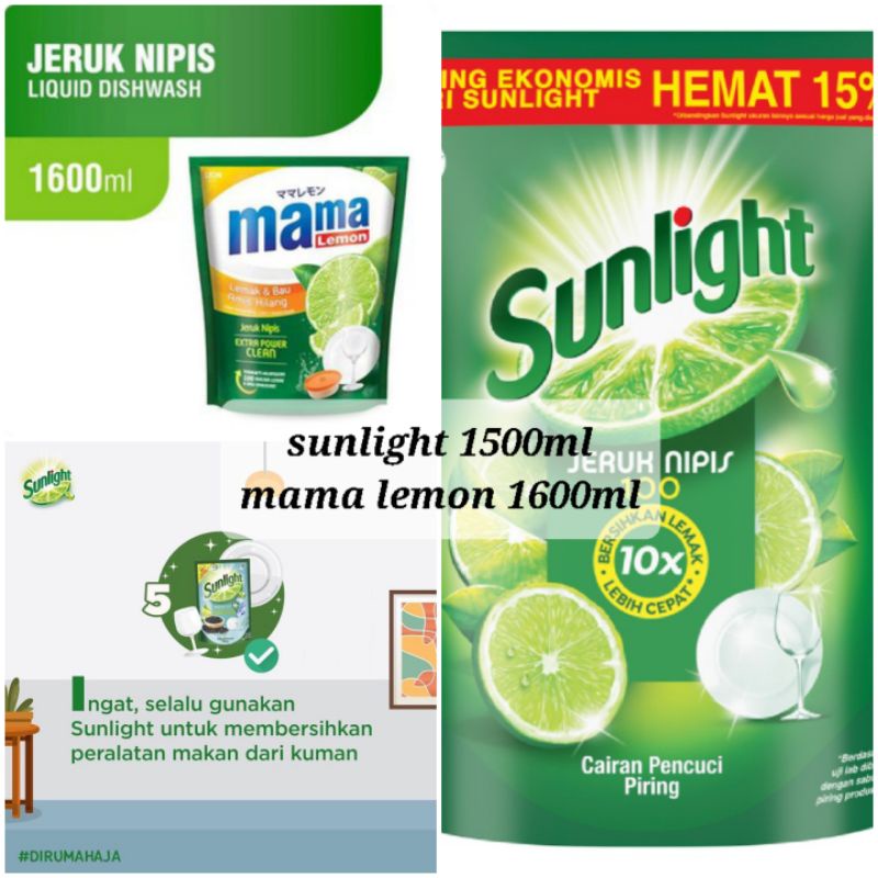 Mama lemon 1600 ml/ Sunlight 1500 ml
