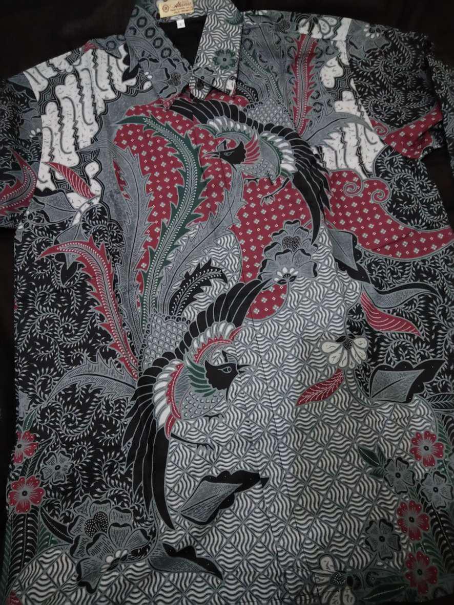 Kemeja Batik Pria Lengan Panjang Premium Modern Slimfit Aluna Alisan Prabu Pcw 108
