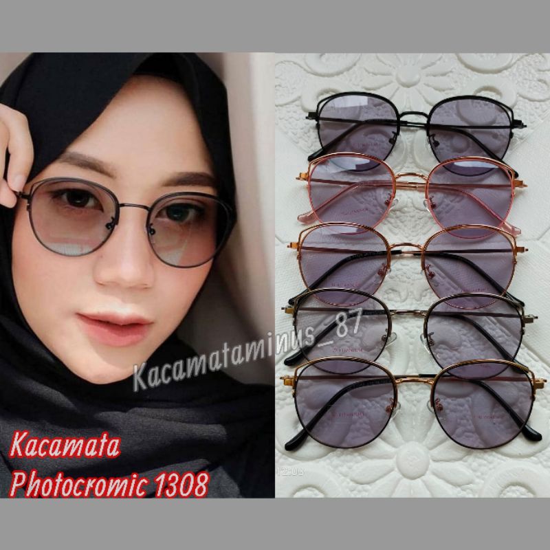 Kacamata Photocromic 1308 | kacamata wanita oval