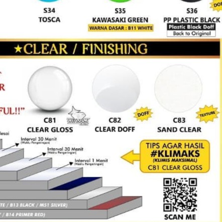 Cat Semprot Sapporo Clear