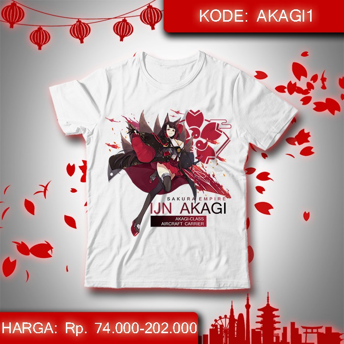 Baju Kaos Anime Azur Lane - Akagi Game AzurLane 1 Baju