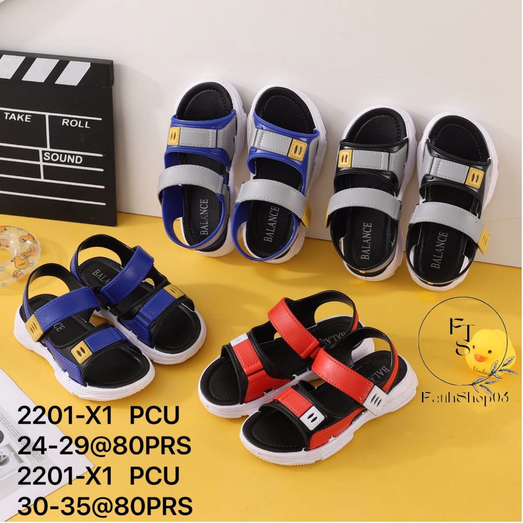 Sandal Gunung Anak laki laki Karet Import Balance 2201-X1 24-35/sandal sepatu anak MEDAN TERMURAH