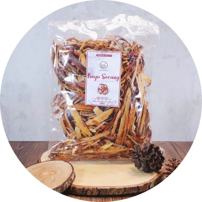 

Sappan Wood / Kayu Secang 100 gram Rempah Bumbu Dapur Masak Makanan Minuman Teh Herbal Sehat Alami