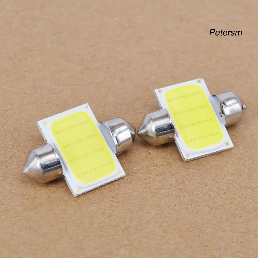 RX*2Pcs 12V COB LED White Interior Light Lamp Car Caravan Motorhome Reading