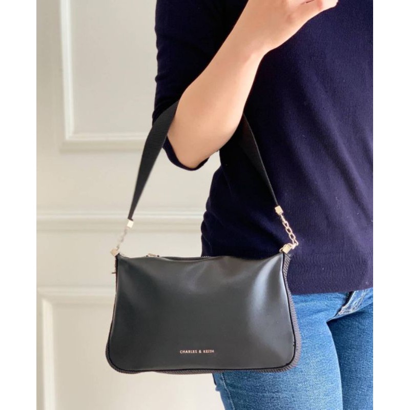 CK Zip Shoulder Bag