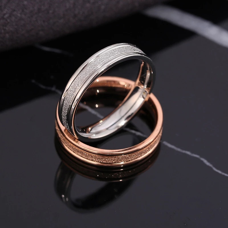 Cincin Jari Bahan Stainless Steel Untuk Pria Dan Wanita