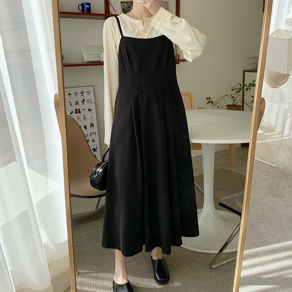 Yoosha Dress Overall Gaya Vintage Retro Korea