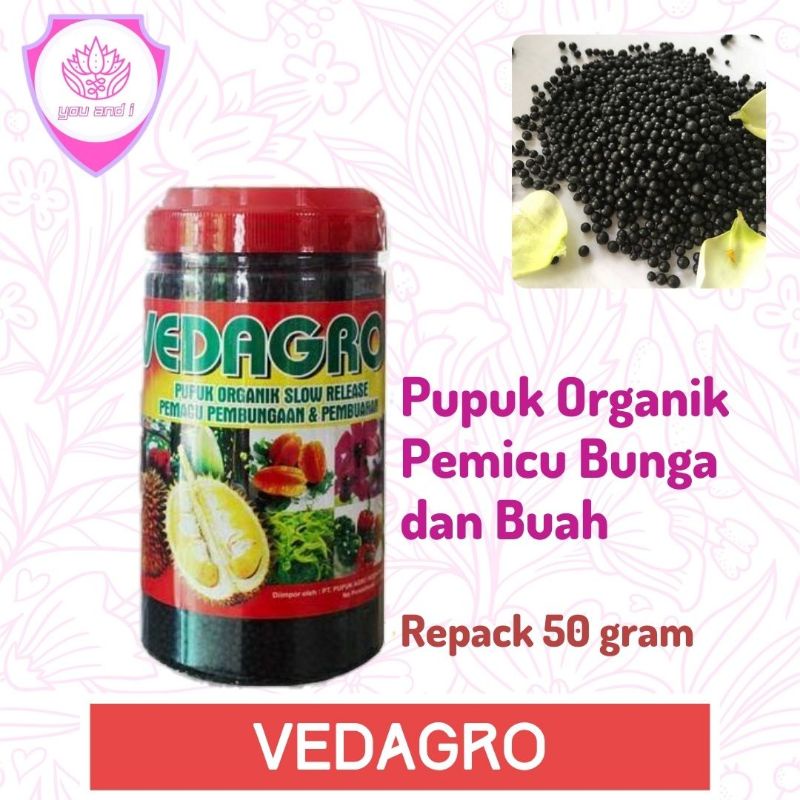 VEDAGRO (50 gram) Pupuk Organik Pemacu Pembungaan & Pembuahan