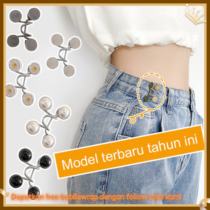 kancing jeans, Kancing Jepret,kancing pinggang,kancing ajaib, kancing baju,Adjustable Unisex (1pc)