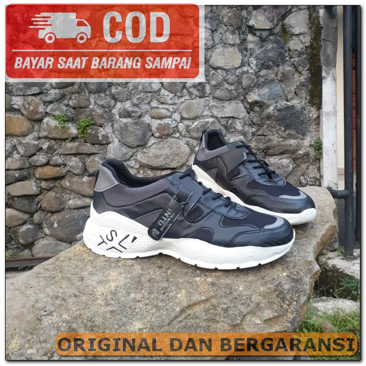 Sepatu Snackers Wanita / Sepatu Wanita Import DY625  Sneakers Pria Jintu21 - Hitam, 39