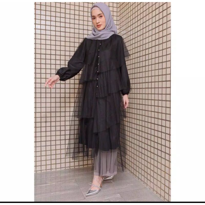 hawa tunic hijabchic warna hitam size M
