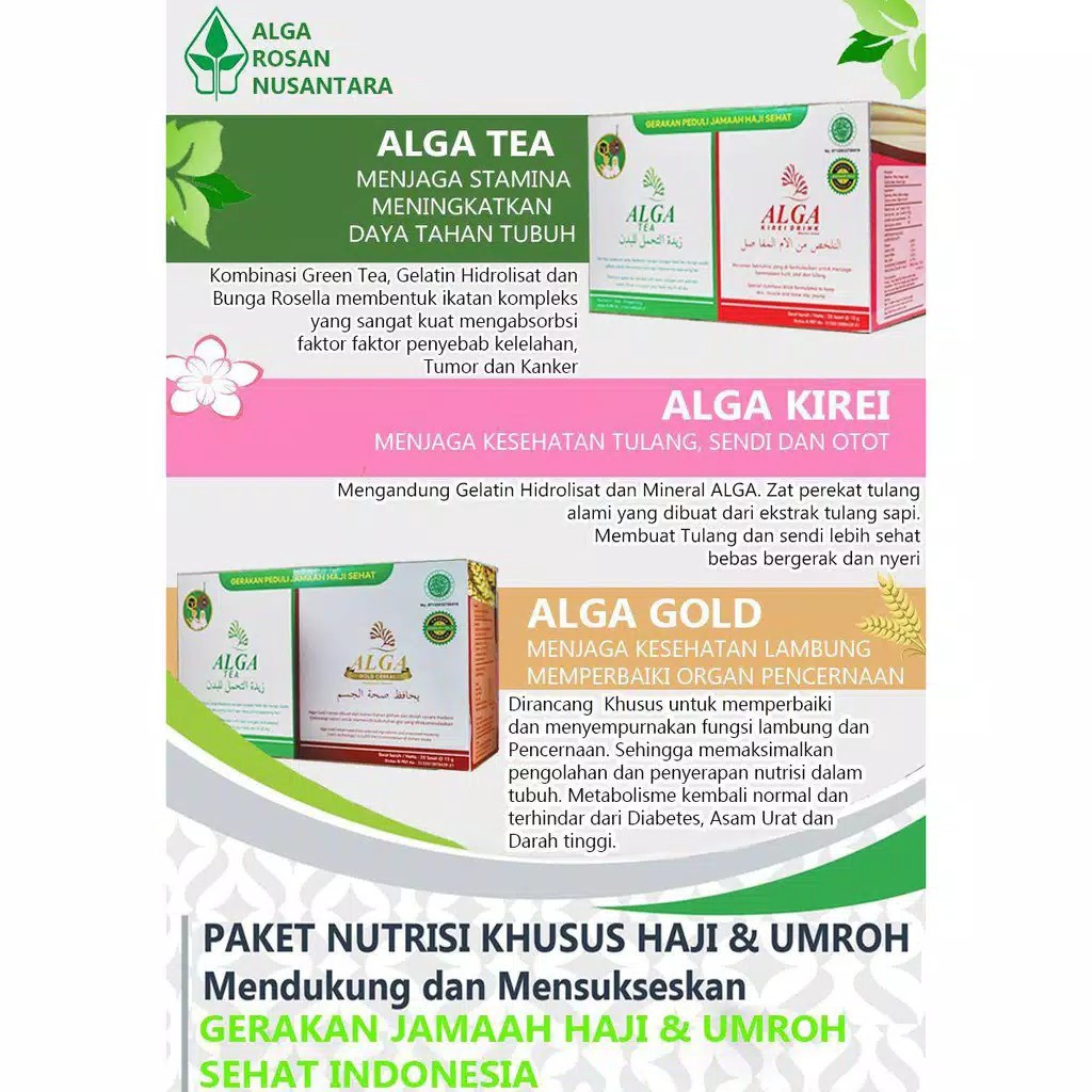 Paket Hemat ALGA KIREI + ALGA TEA Dalam Satu Box - PAKET AKAT