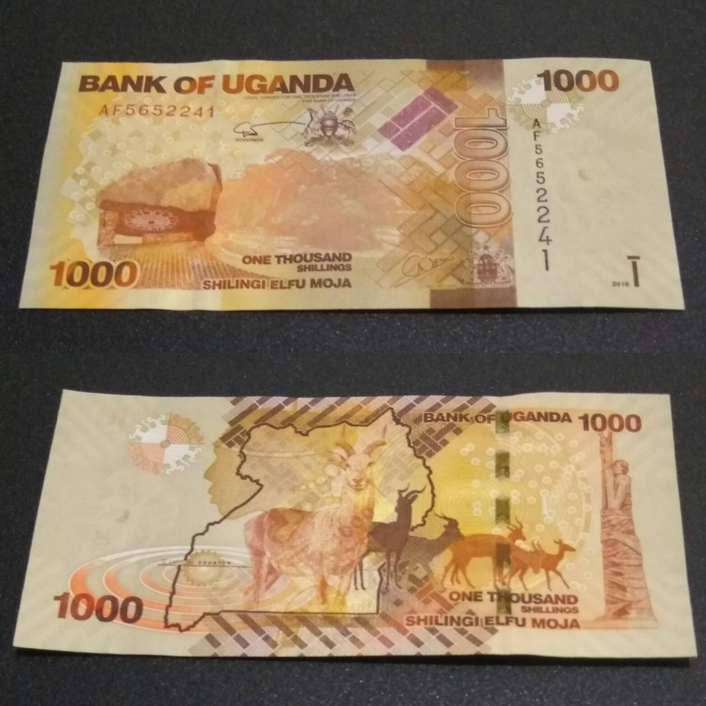 Uang Kuno Uganda 1000 Shillings 2003