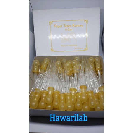 Pipet tetes kaca (kuning)