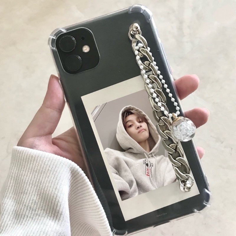 Case Wayv Aesthetic Phone Grip Chain Strap Casing