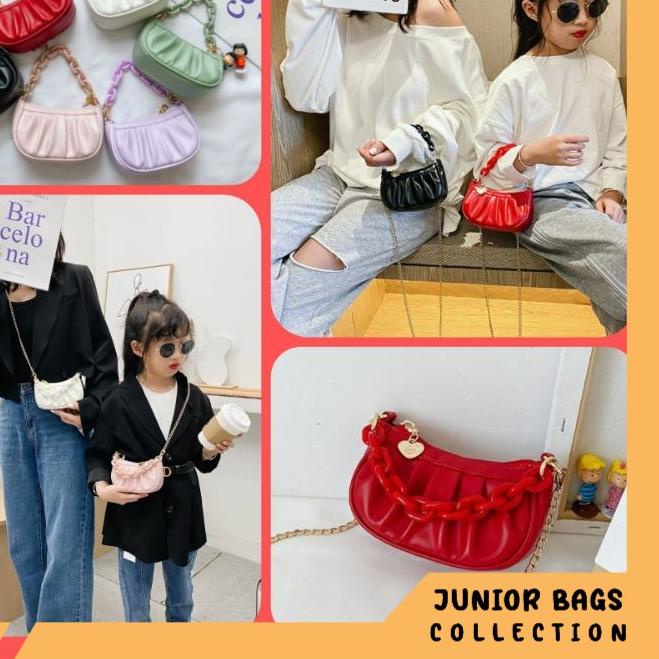 ► TAS SLEMPANG ANAK PEREMPUAN TAS SELEMPANG SLINGBAG ANAK RANTAI ✮