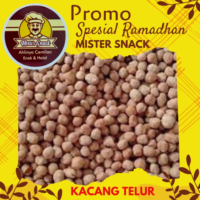 

kacang peyek cemilan snack jajan kiloan paket parcel lebaran - 500 gram mister snack