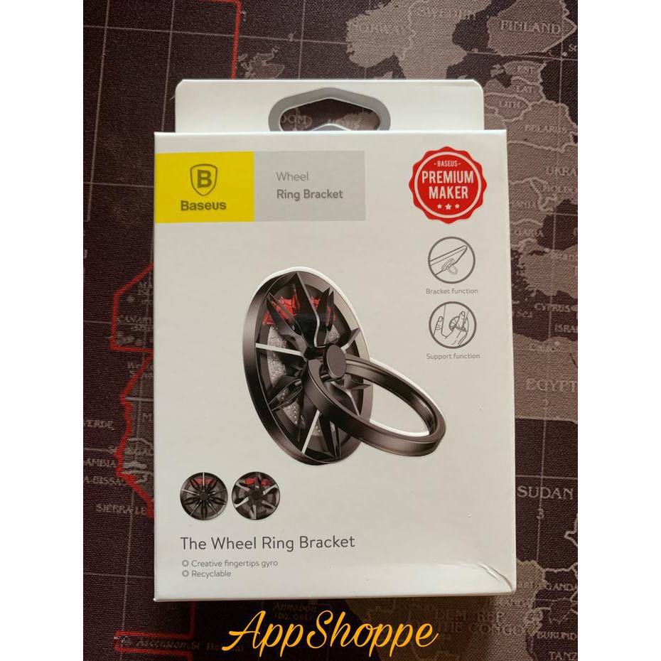 BASEUS Wheel Ring Bracket Finger Grip Phone Holder Stand 360