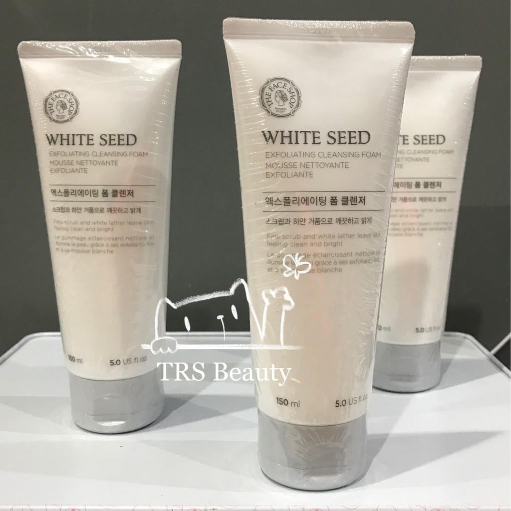 THEFACESHOP - White Seed Exfoliating Cleansing Foam 150 ml