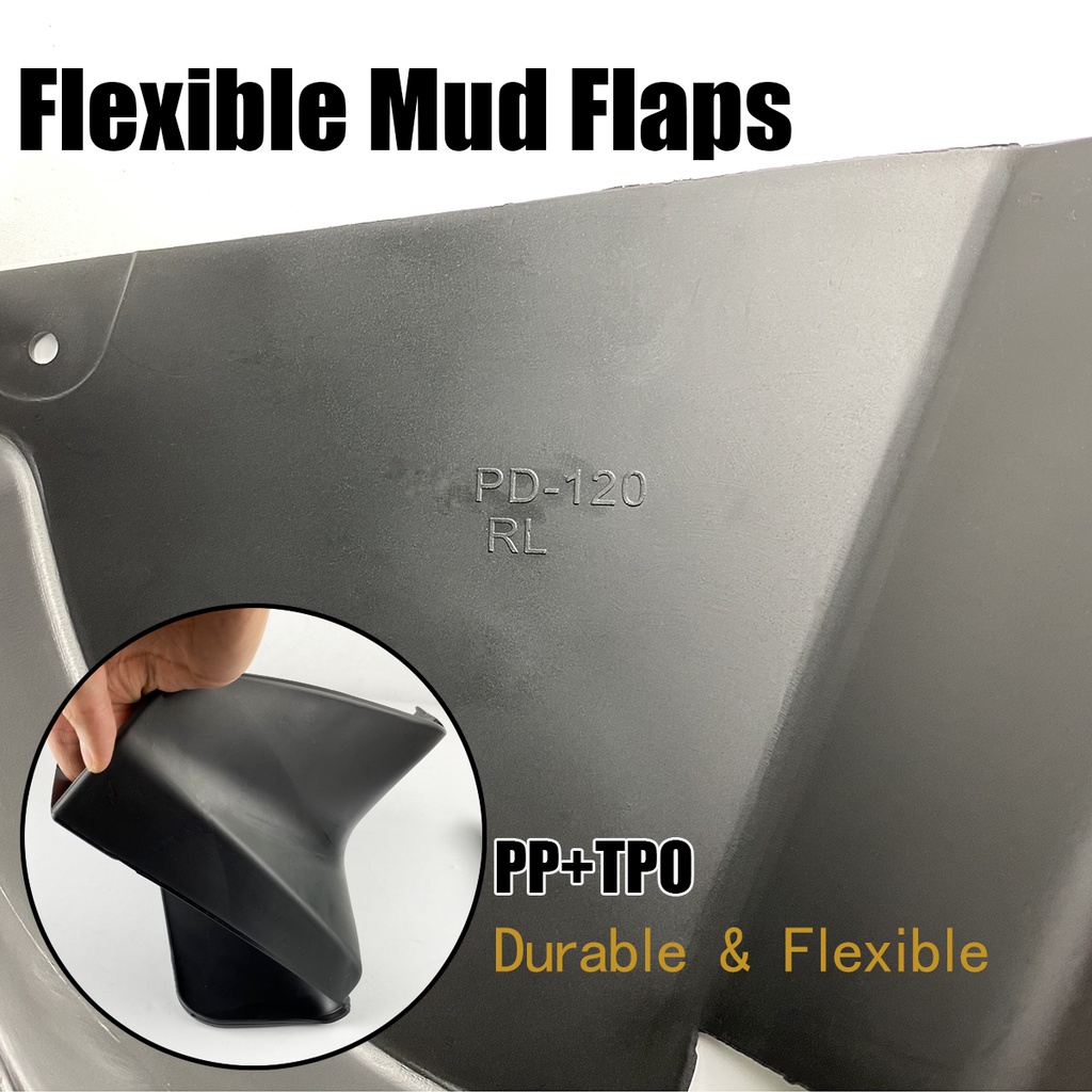 1set Flaps Lumpur Mobil Untuk Toyota Land Cruiser Prado FJ120 2006 Mudguards Splash Guard Fender Mudflaps Aksesoris