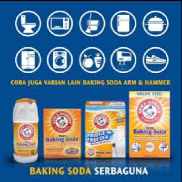 Baking Soda ASLI USA merk ARM &amp; HAMMER 454gr