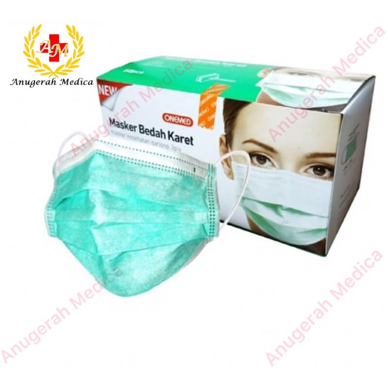 Jual Masker Bedah Karet Earloop Merk Onemed Masker Kesehatan Ply Pcs Shopee Indonesia